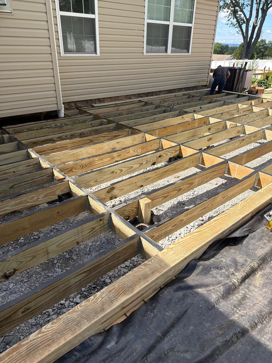 Pressure-treated joists hung, blocked and squared — AS Home Solutions MD, Maryland