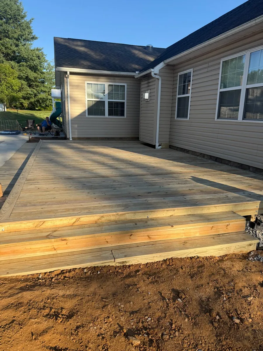Full-width steps down to the yard — AS Home Solutions MD, Maryland