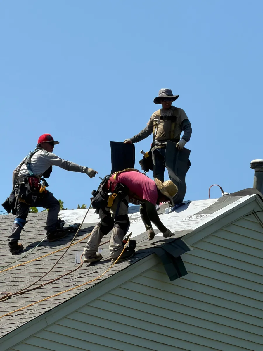 Synthetic underlayment down before the shingles — AS Home Solutions MD, Maryland